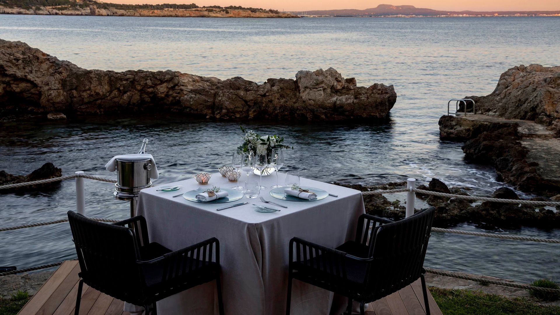 Cena frente al mar en el Hotel de Mar Gran Melia, en Mallorca