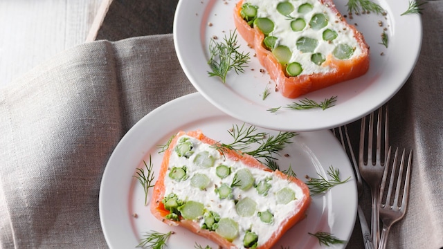 Terrina de salmón y espárragos