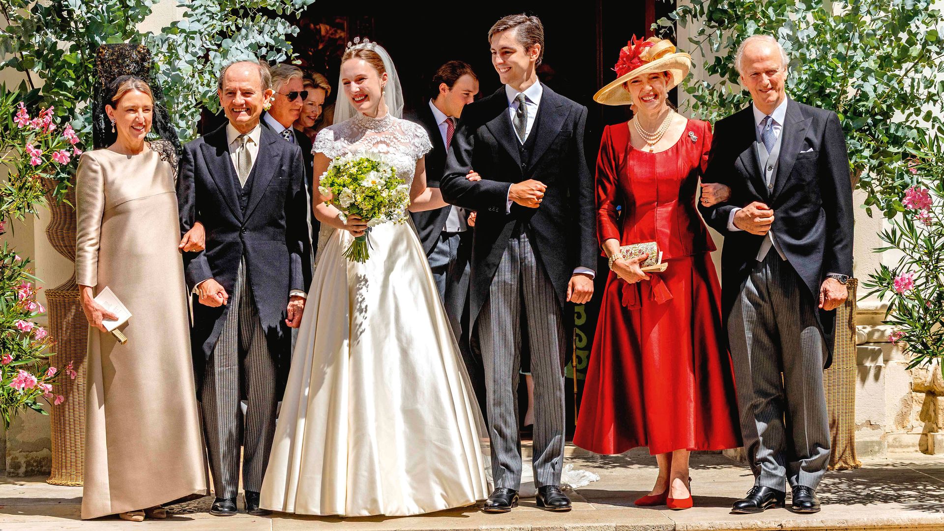 Fotografía de los recién casados 
