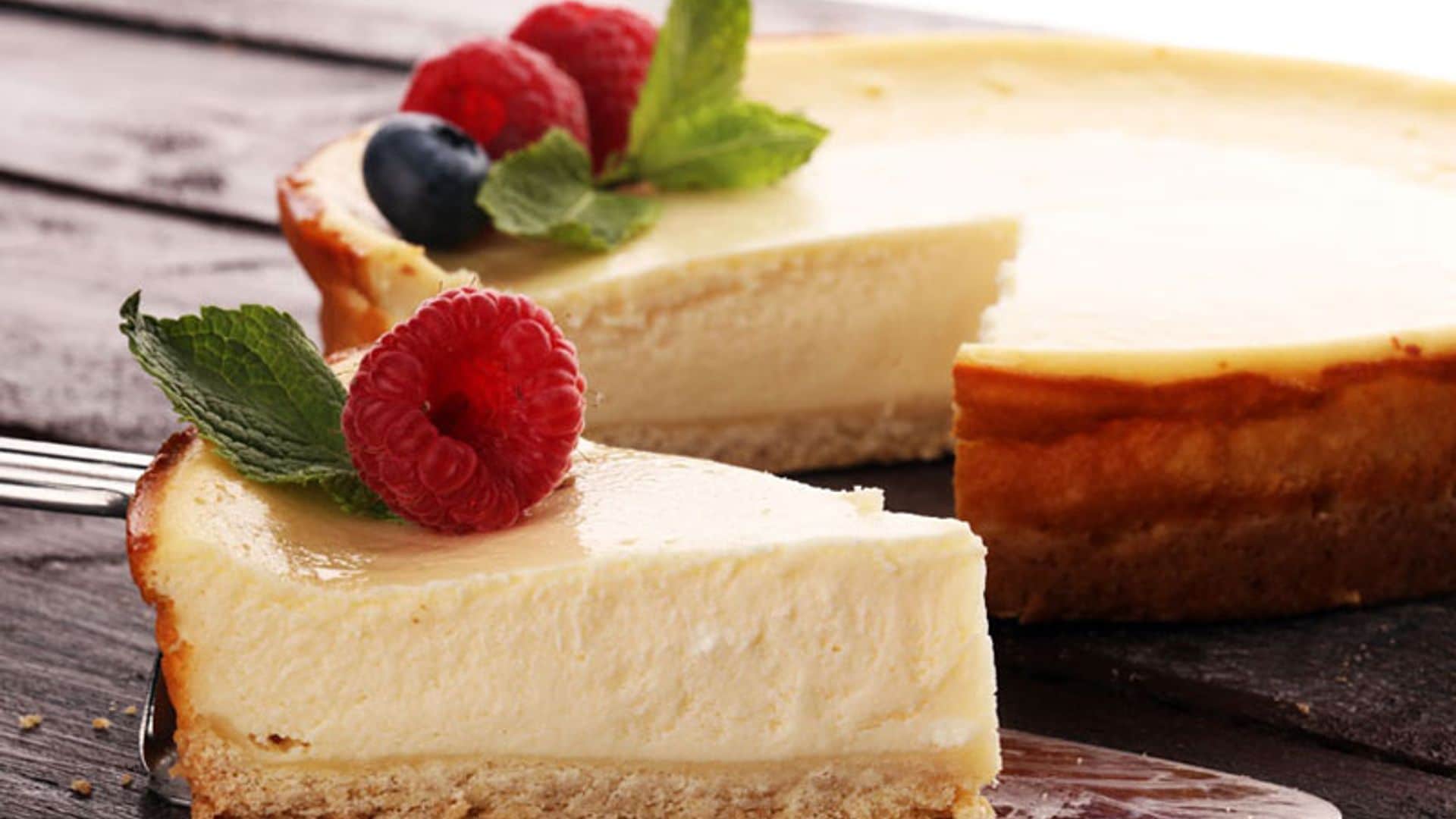 Tarta de queso con base de galleta