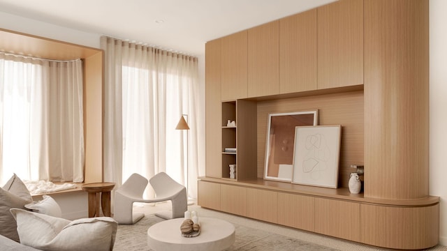 Salón con mueble a medida