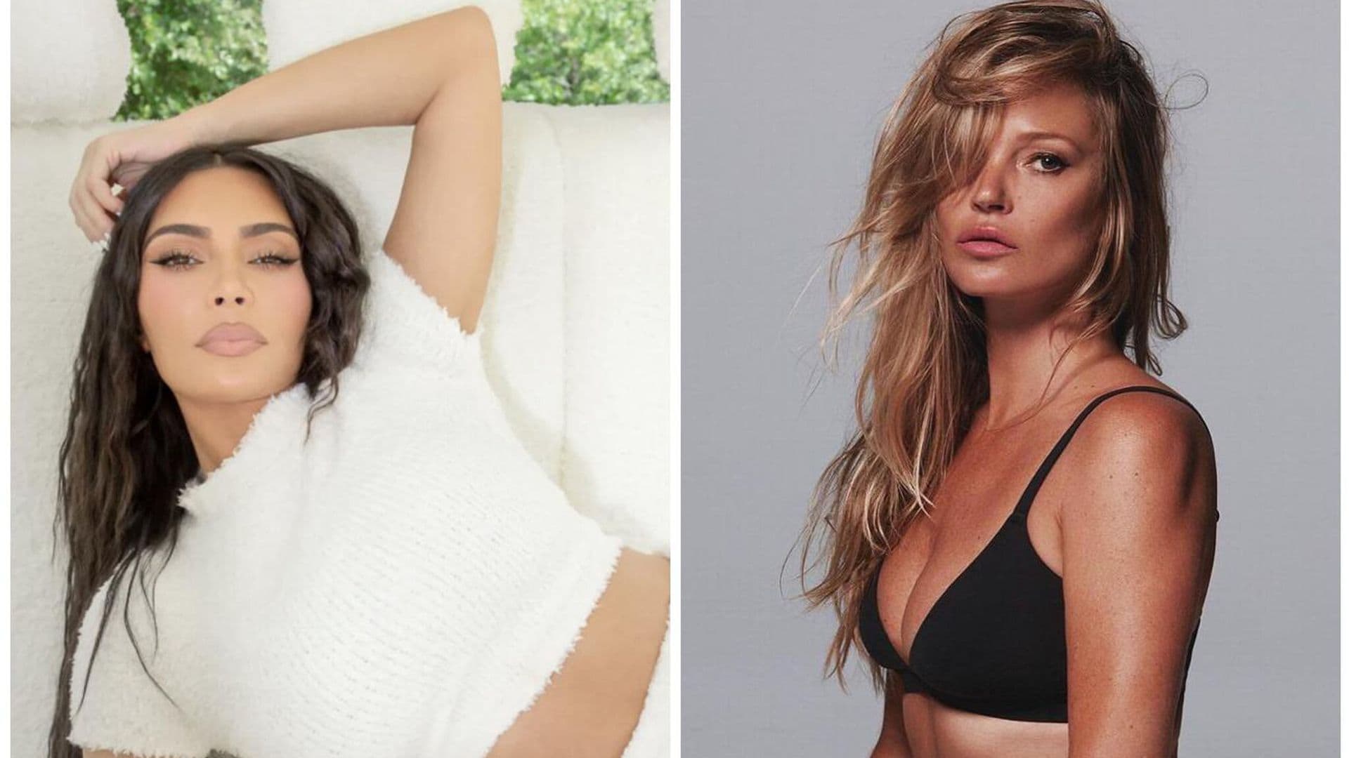 Kim Kardashian une fuerzas con Kate Moss para la nueva campaña de su línea de ropa íntima