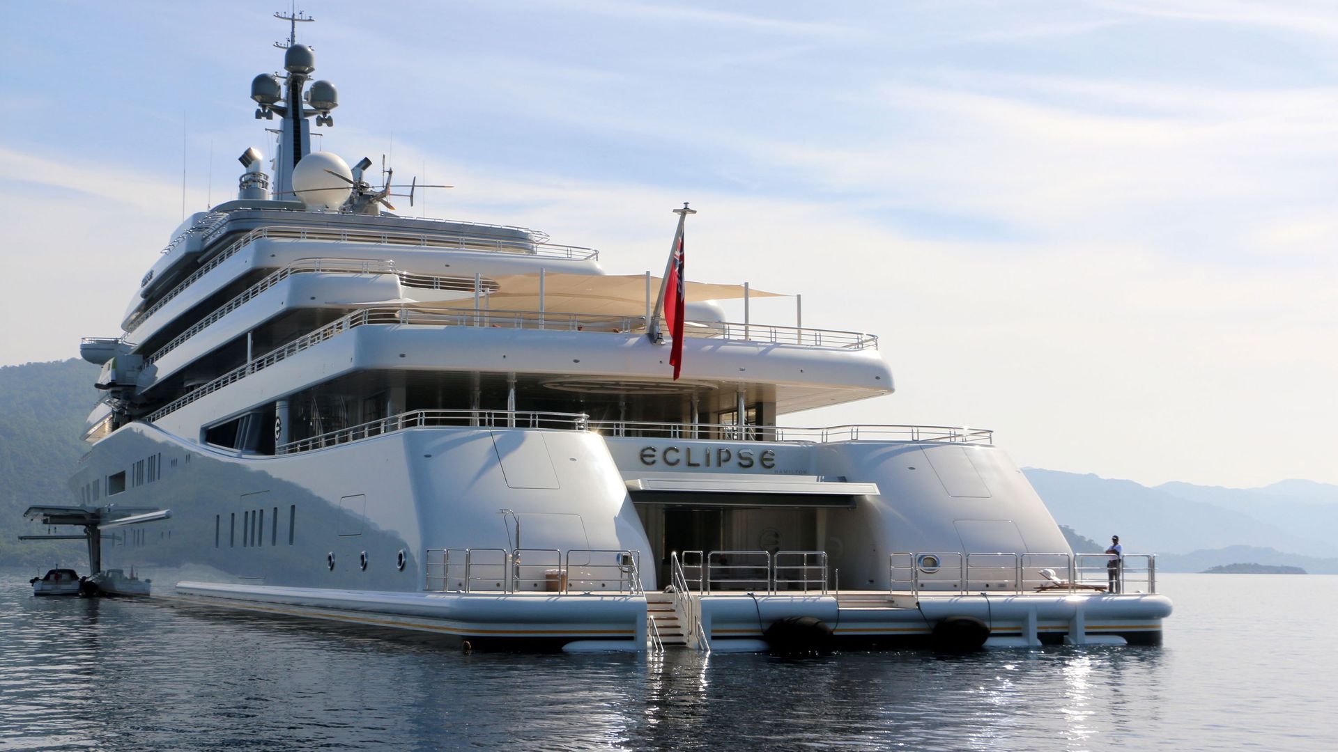 Eclipse, the private luxury yacht of Russian billionaire Roman Abramovich