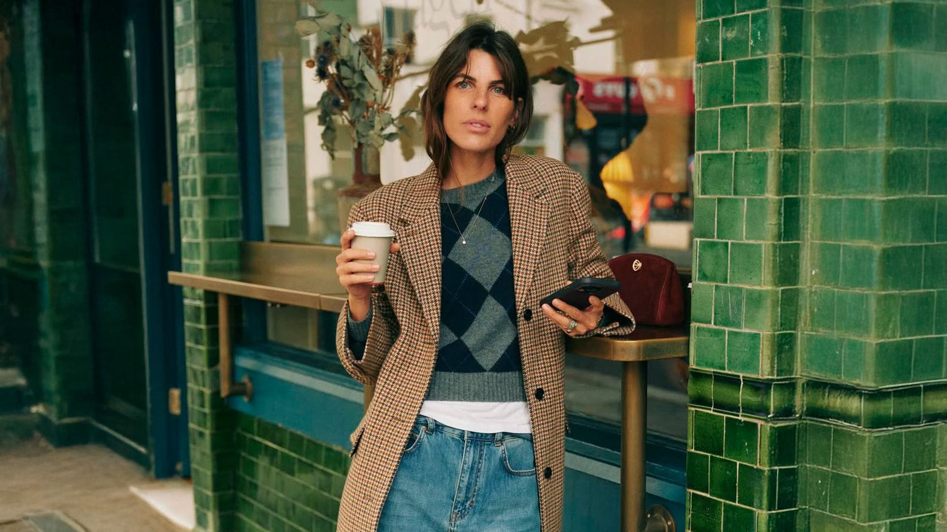 Abrigo de cuadros @lauravidrequin