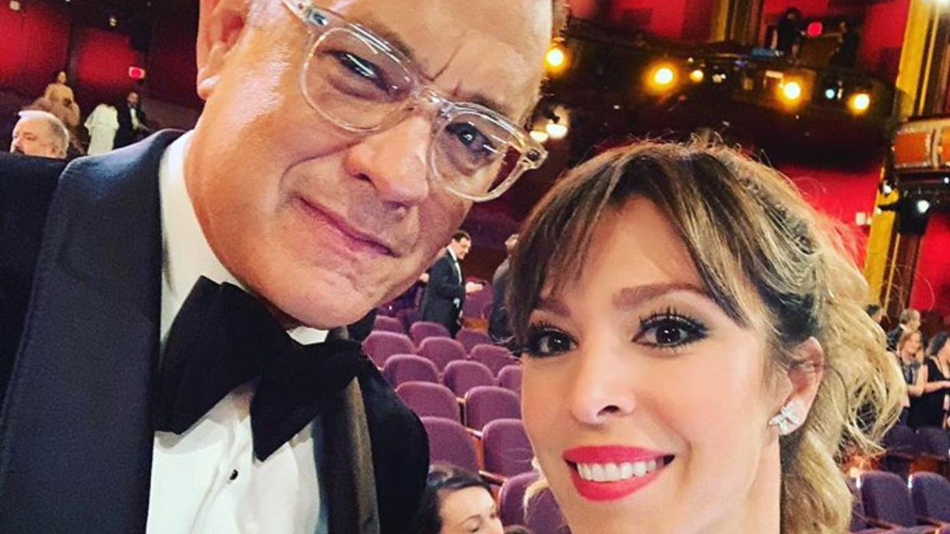 Gisela rescata una foto de los Oscar para enviar un mensaje a Tom Hanks, aislado por coronavirus