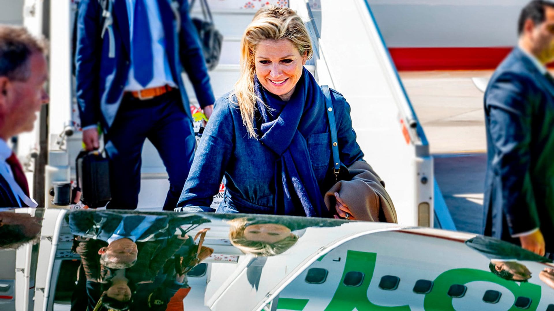 Máxima de Holanda aterriza en Casablanca con un estilismo todoterreno