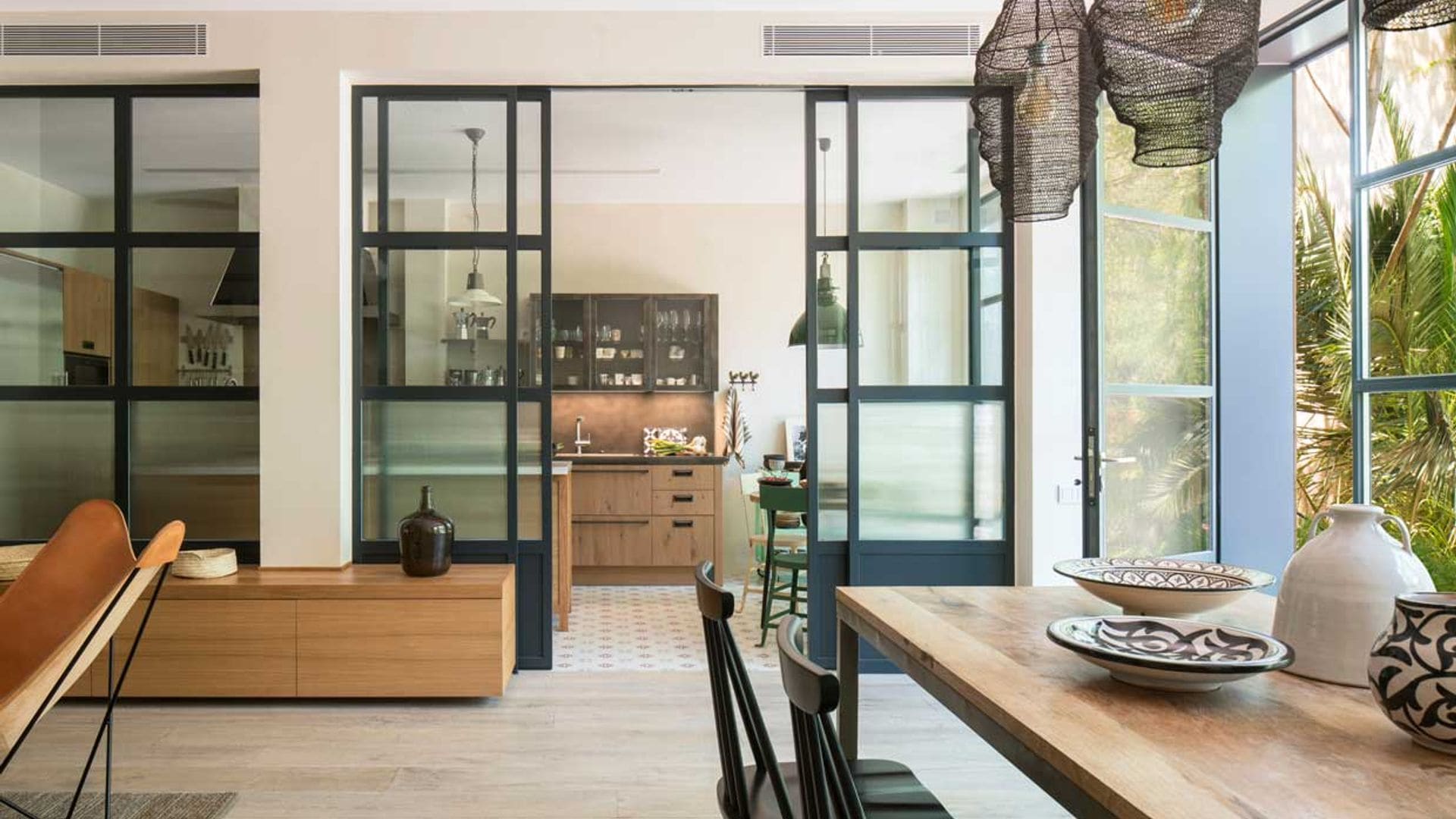 Puertas correderas de diseño espectacular para la cocina