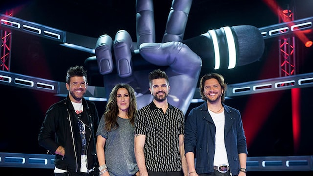 juanes pablo lopez malu y manuel carrasco los coaches de la voz 5