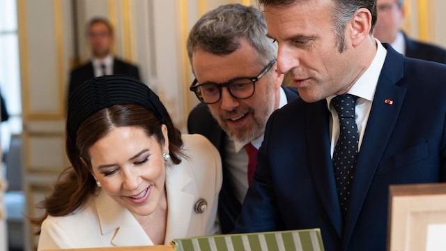 Federico y Mary en visita de Estado en el Palacio del Elíseo