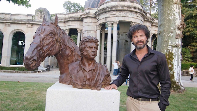 EL ACTOR RODOLFO SANCHO DURANTE UN HOMENAJE A SANCHO GRACIA EN PONTEVEDRA 24/08/2014