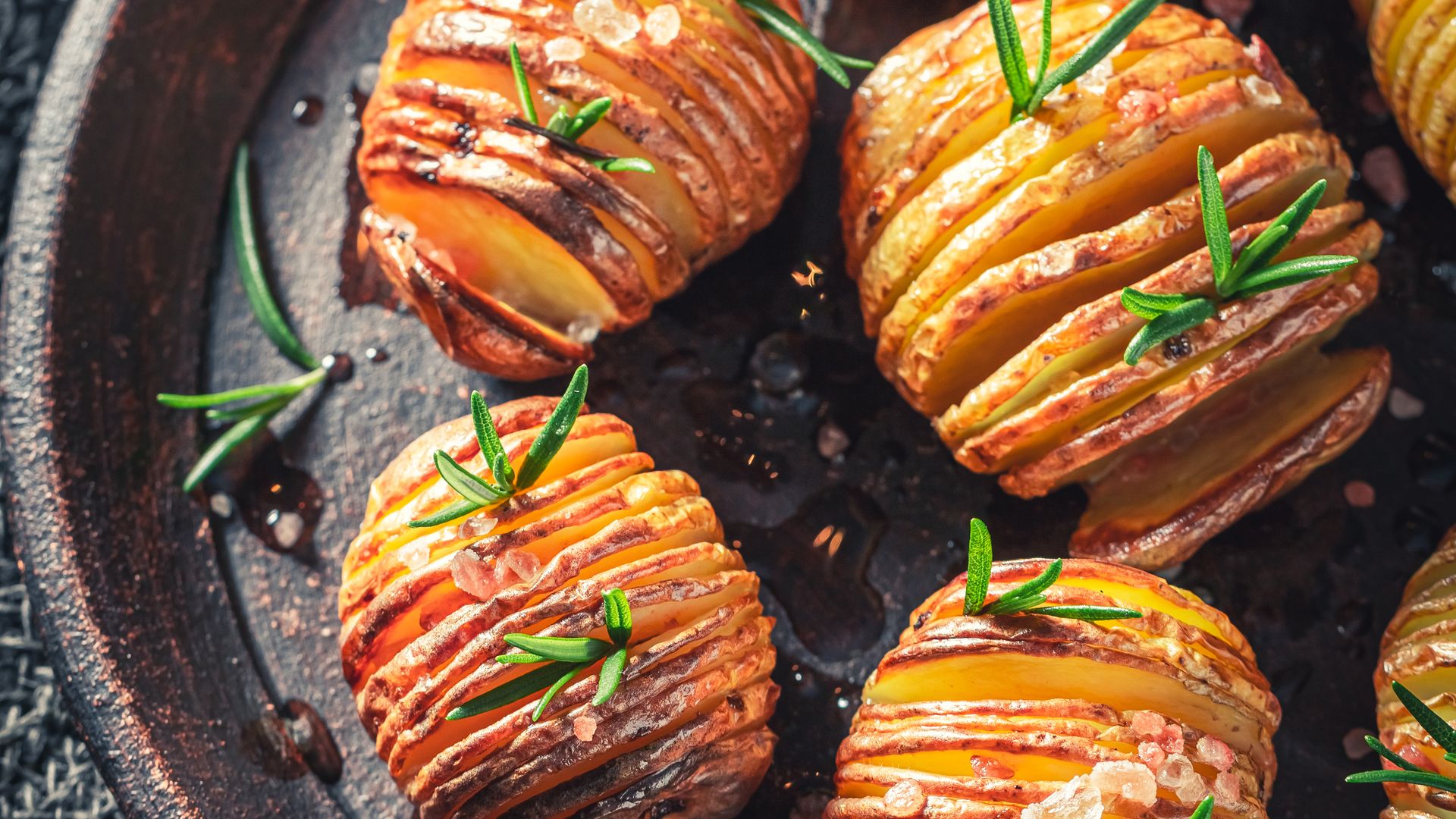 Patatas Hasselback.