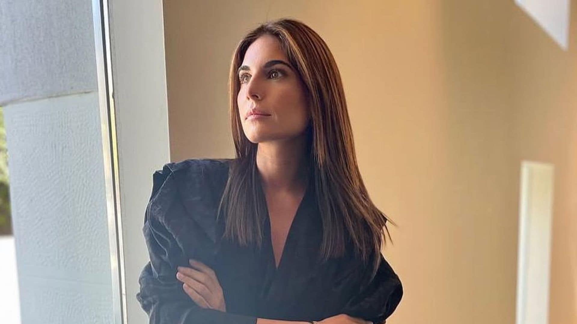 Lourdes Montes comparte el 'campamento' que han montado sus hijos, Carmen y Curro, en el jardín de cas