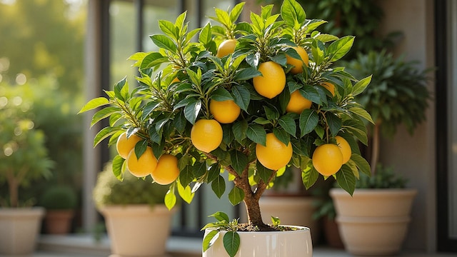 Limonero en maceta