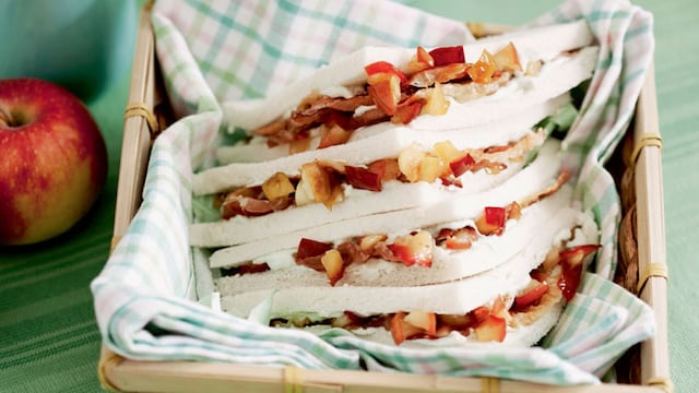 sandwiches manzana