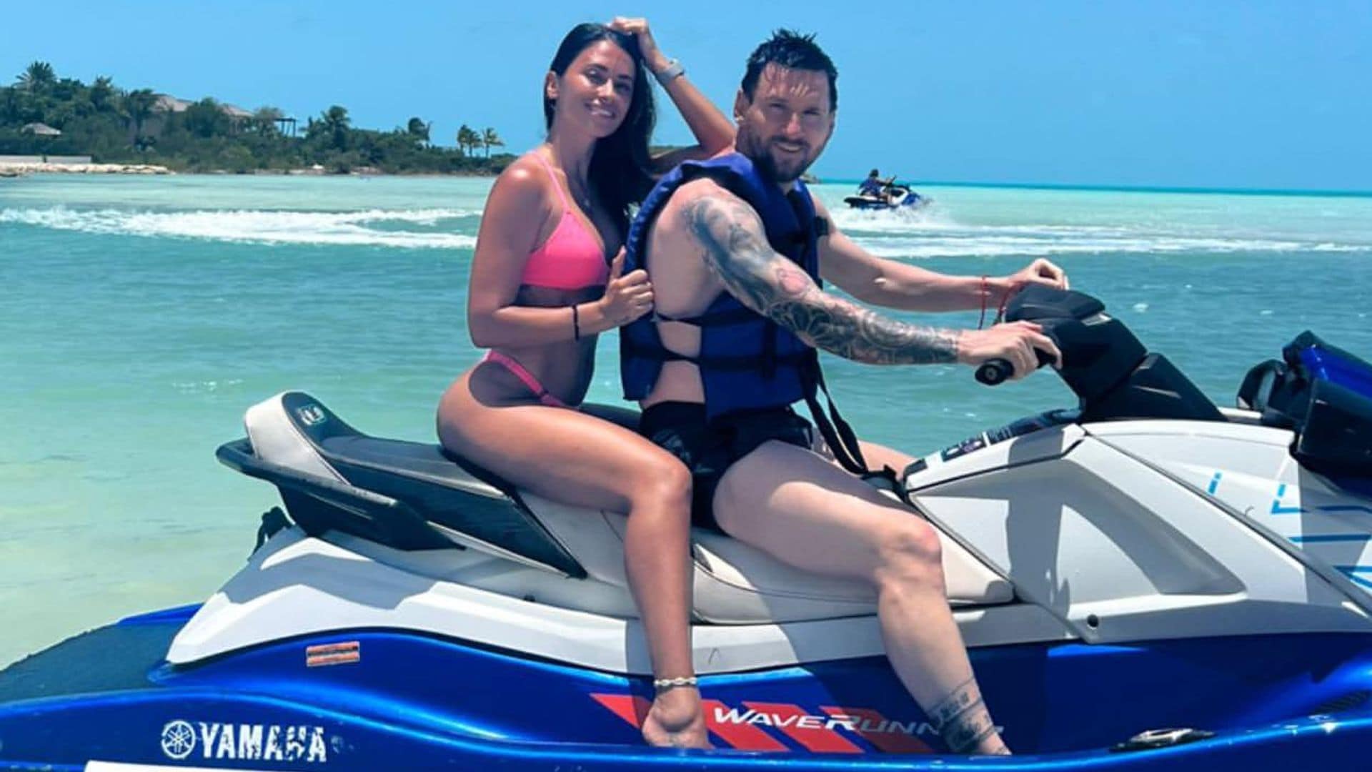 Lionel Messi y Antonela Roccuzzo disfrutan del verano en las Islas Turcas