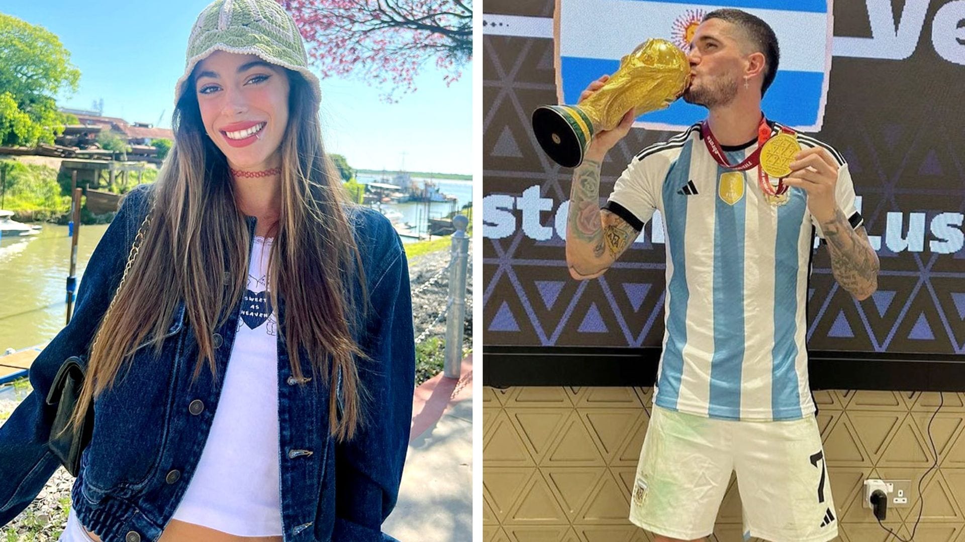 Las lágrimas de Tini al ver a Rodrigo de Paul ganar el Mundial desde la distancia