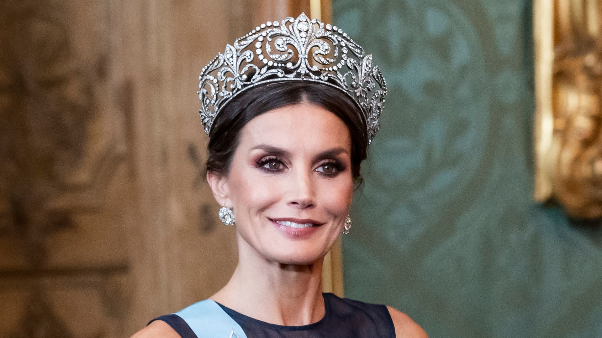 La reina Letizia con tiara