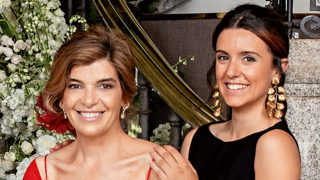 Aldara y Xandra Falcó, en la boda de Tamara.