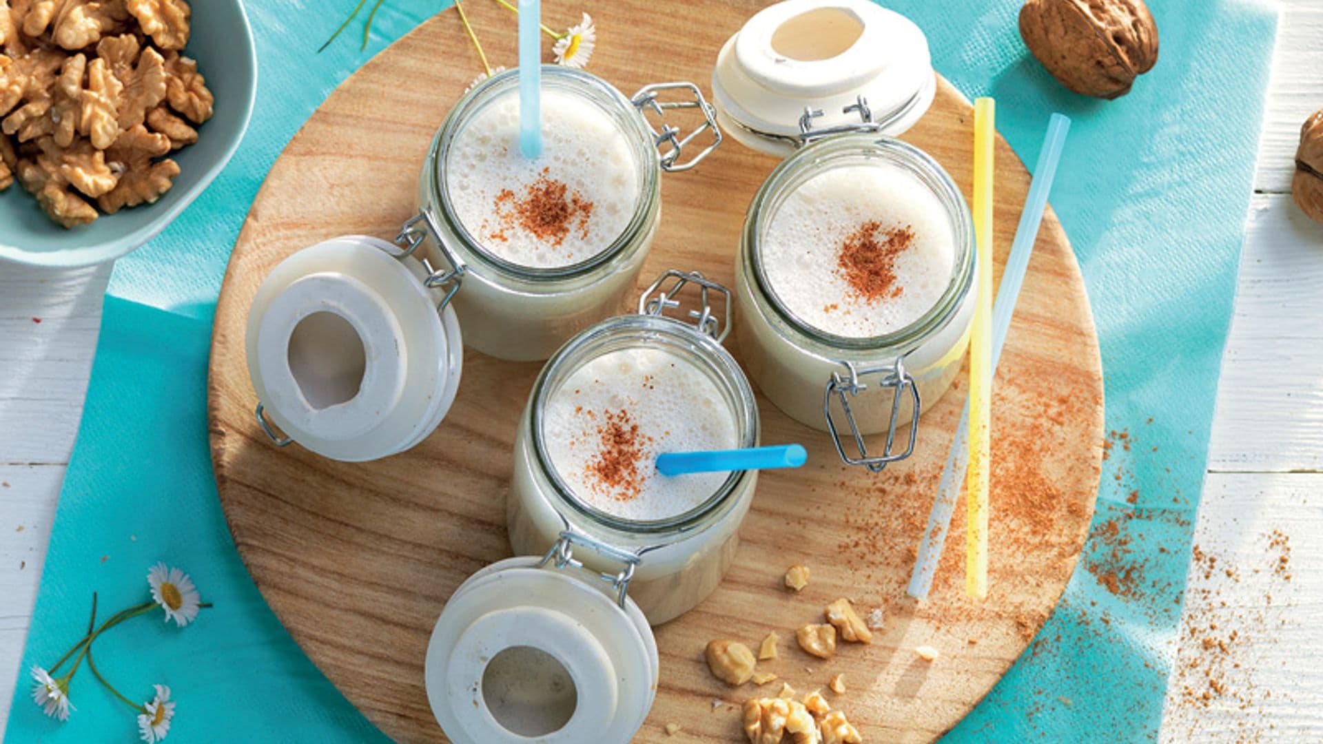 Bebida vegetal de nueces y arroz