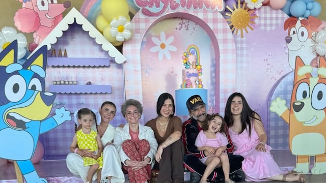 Cayetana celebró su cumpleaños 4 en compañía de sus papás, su abuelo Alejandro Fernández y su bisabuela, Cuquita Abarca
