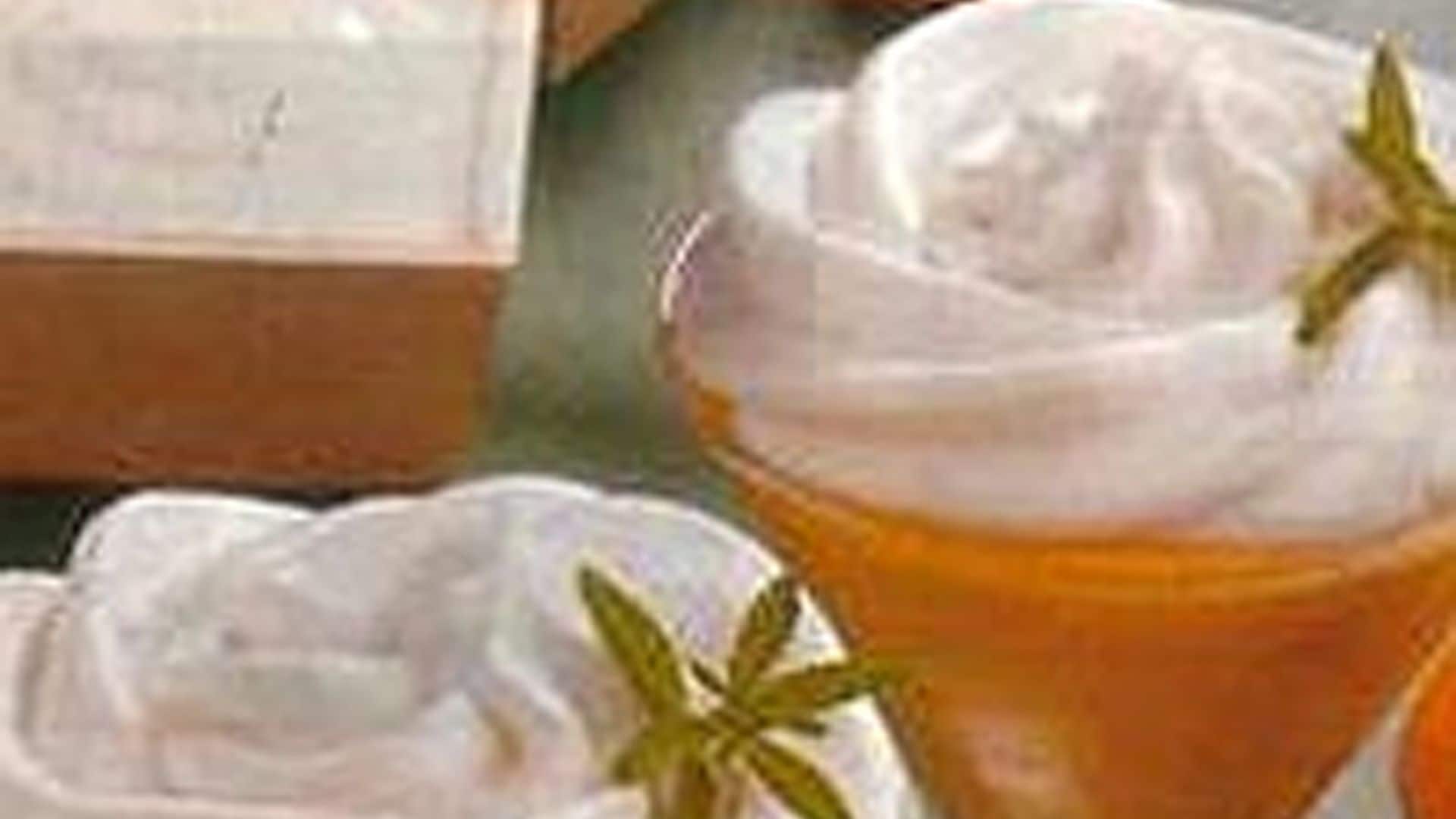 Espuma de albaricoque