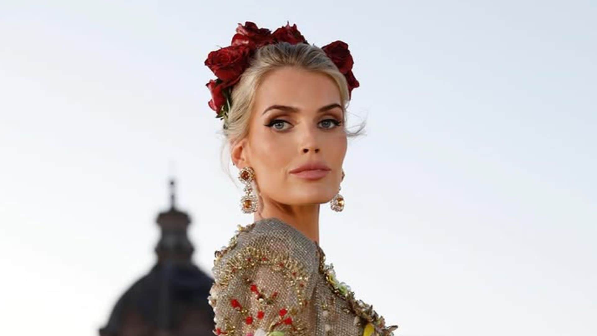 Kitty Spencer, sobrina de Lady Di, sorprende en la pasarela de Alta Costura de Dolce & Gabbana