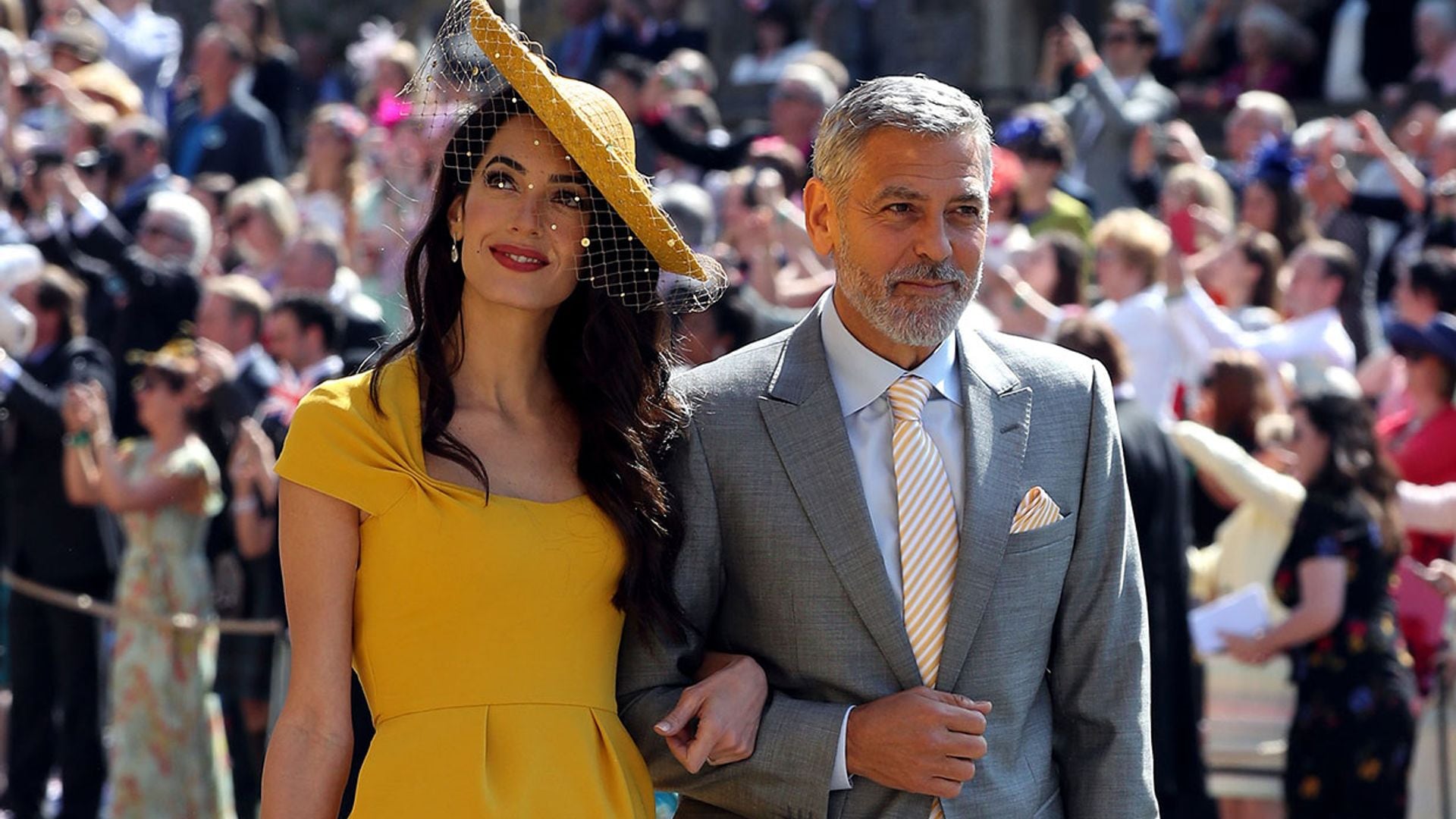 Revelado el gran secreto de George y Amal Clooney en la boda de los duques de Sussex
