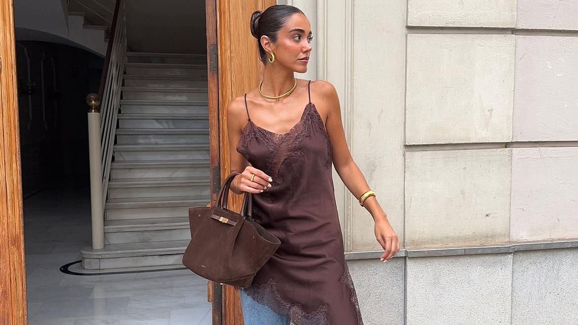 Vestido lencero asimérico julio 2026
