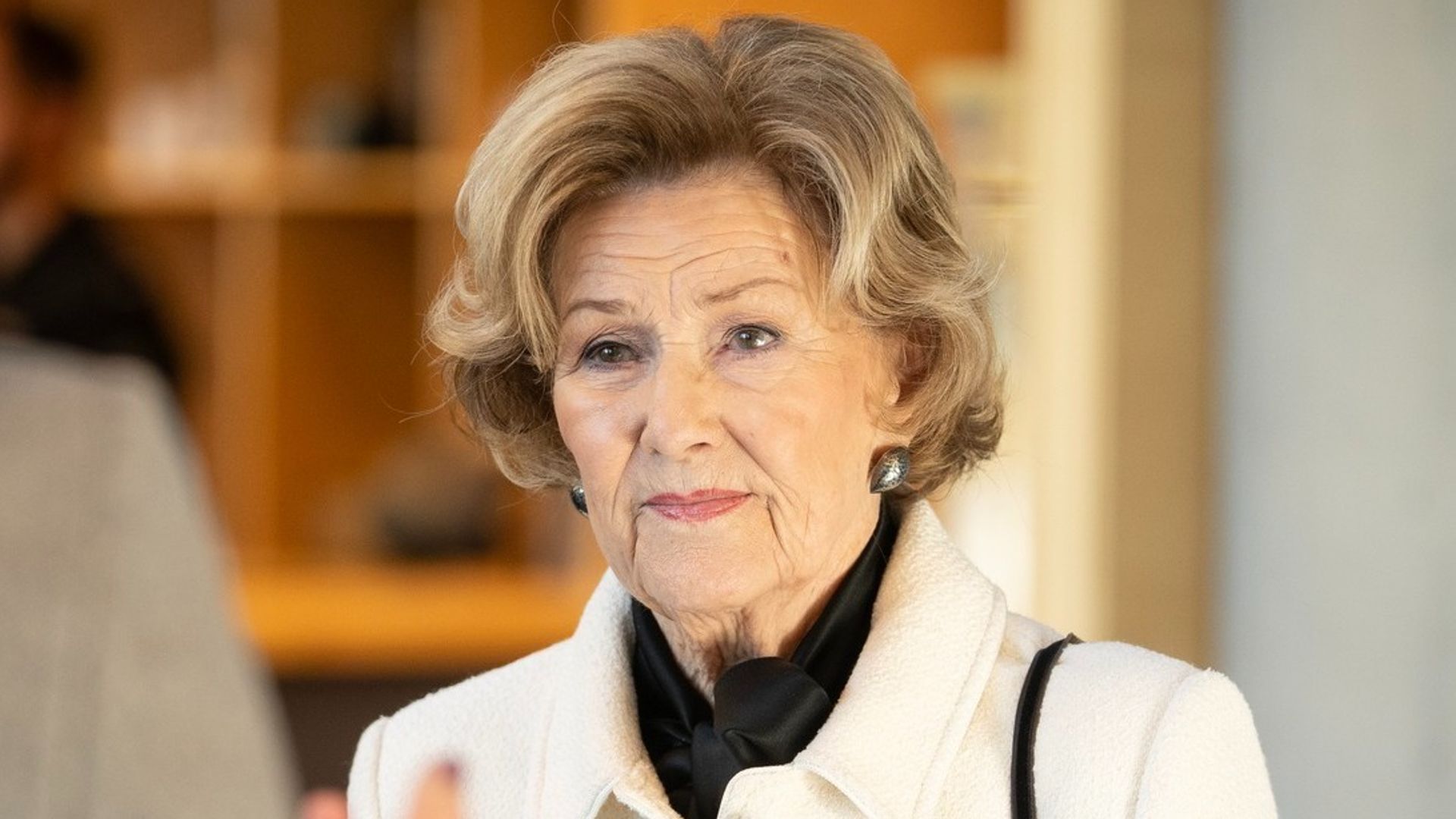 La reina Sonia en su primer compromiso tras la muerte del rey Harald