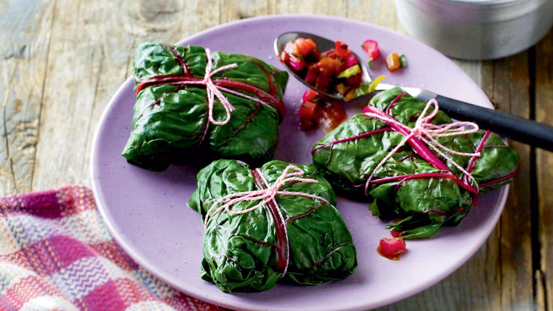 Paquetitos rellenos de soja y verduras