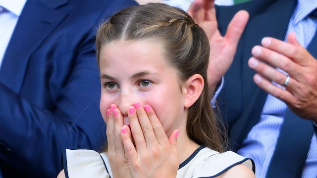 La princesa Charlotte en la final de Wimbledon el 13 de julio de 2025