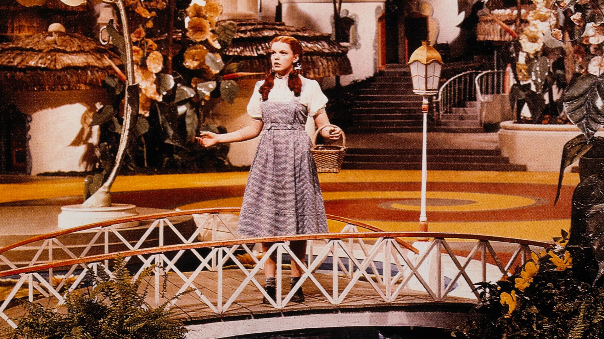 Judy Garland en el set de 'El Mago de Oz'
