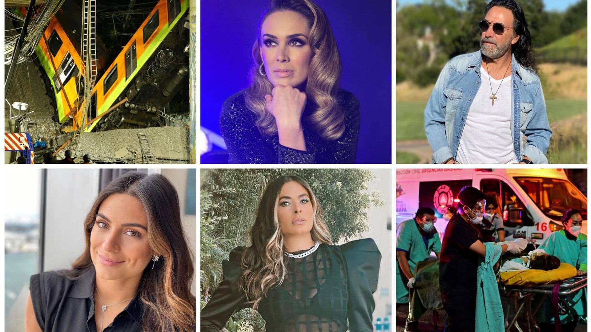 Tristeza, solidaridad e impotencia: Famosos reaccionan al colapso del metro en la Ciudad de México