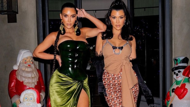Kim y kourtney kardashian navidad