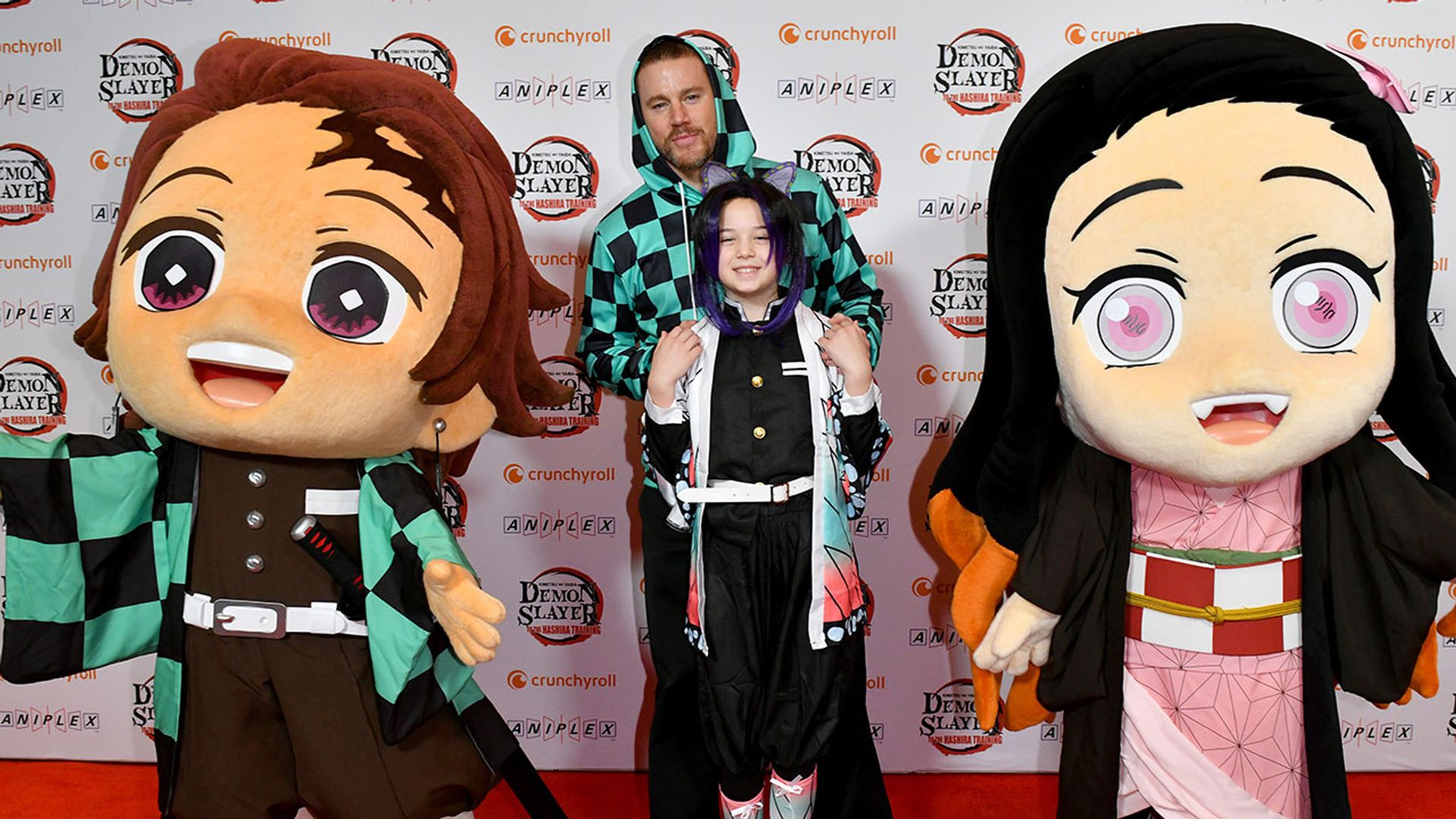 Channing Tatum y su hija de 10 años acuden a un estreno disfrazados de personajes de anime