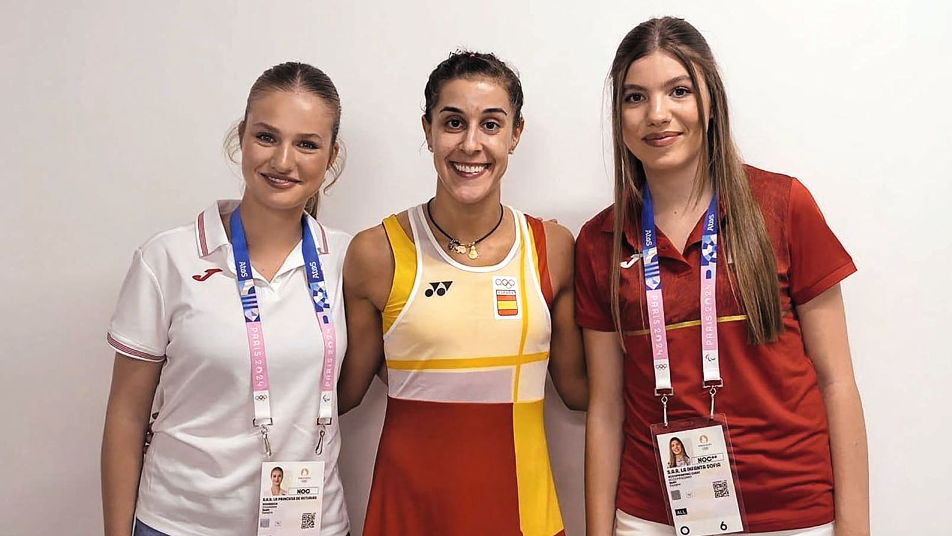 La campeona con la princesa Leonor y la infanta Sofía