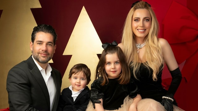 Shanik Aspe y su posado familiar navideño