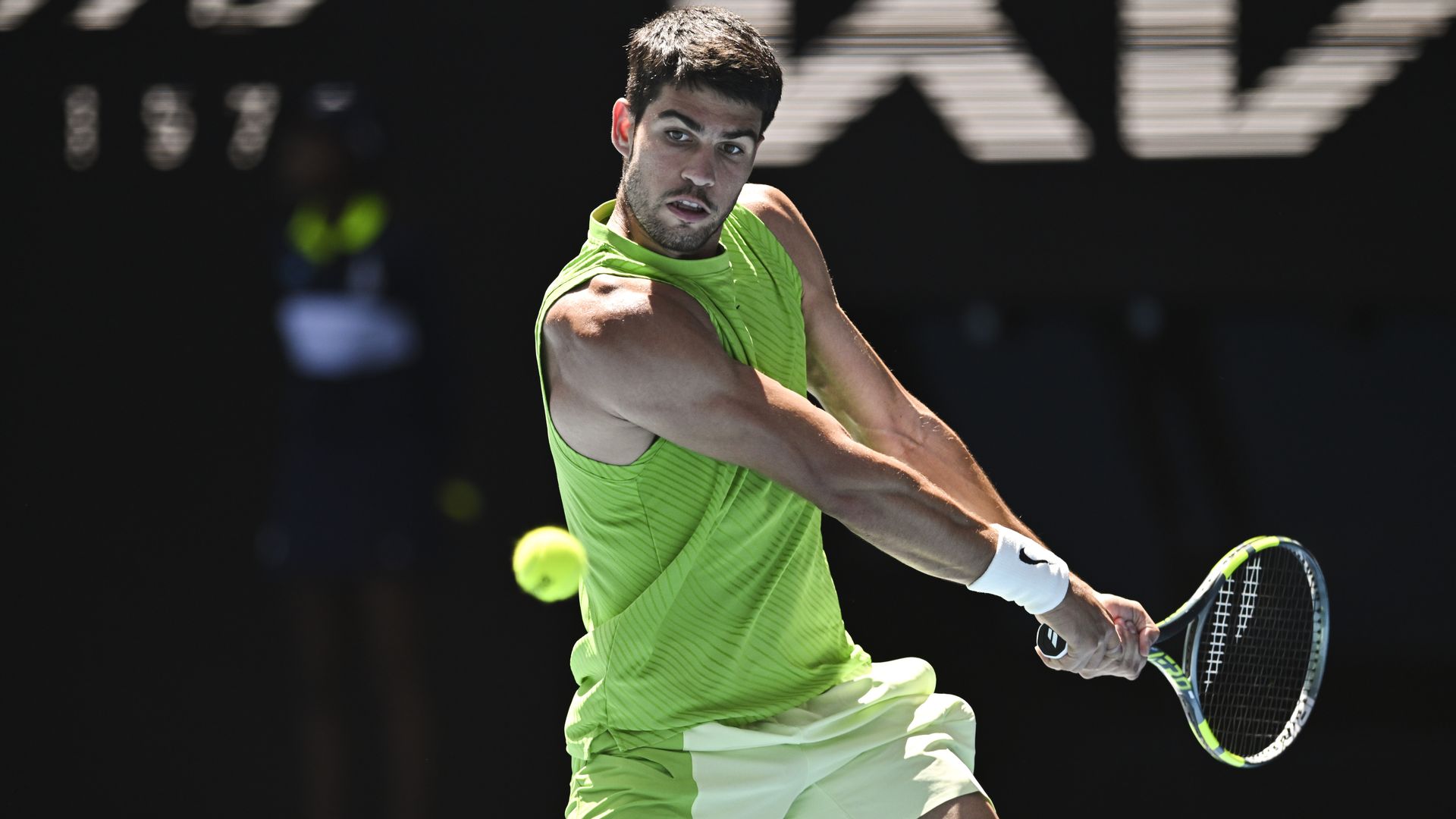 Carlos Alcaraz en el Open de Australia 