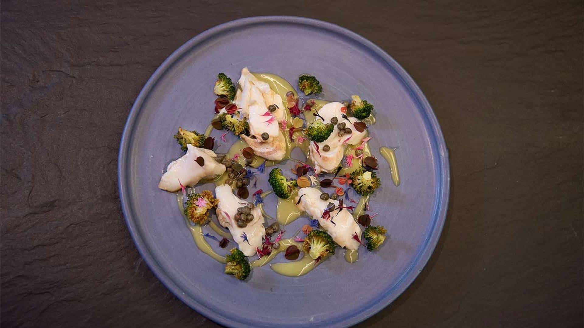 Lomo de 'skrei' con ajo verde de 'codium'