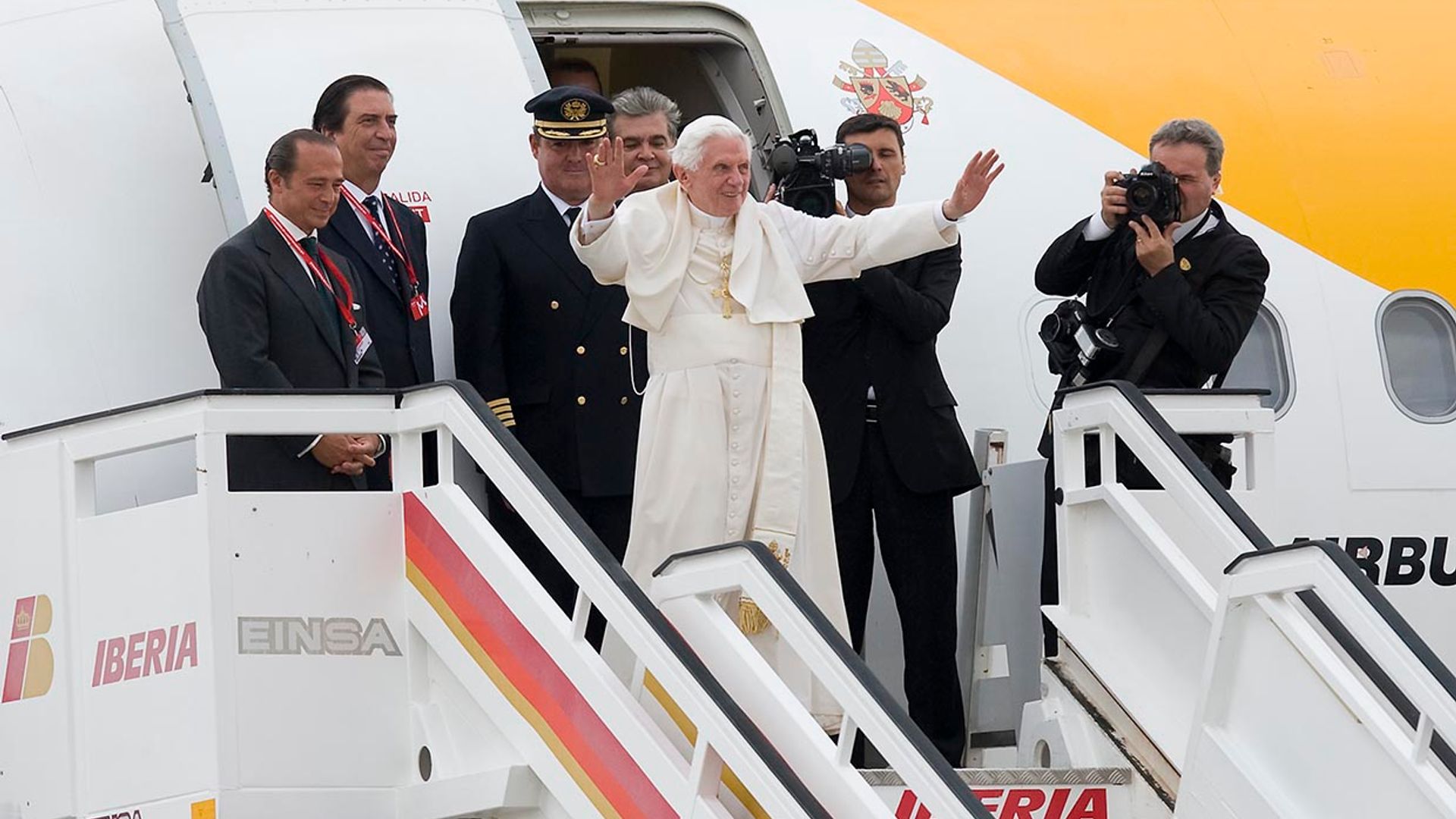 Benedicto XVI vino de viaje en tres ocasiones a España