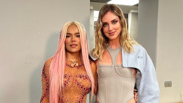 Karol G y Chiara Ferragni en Milán