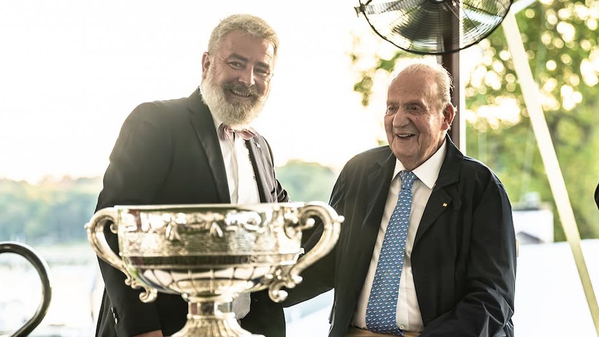 El rey Juan CArlos en la presentación de la Copa Rey Juan Carlos de Vela en Nueva York