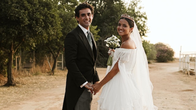 Boda viral influencer Ángela vestido María palomo