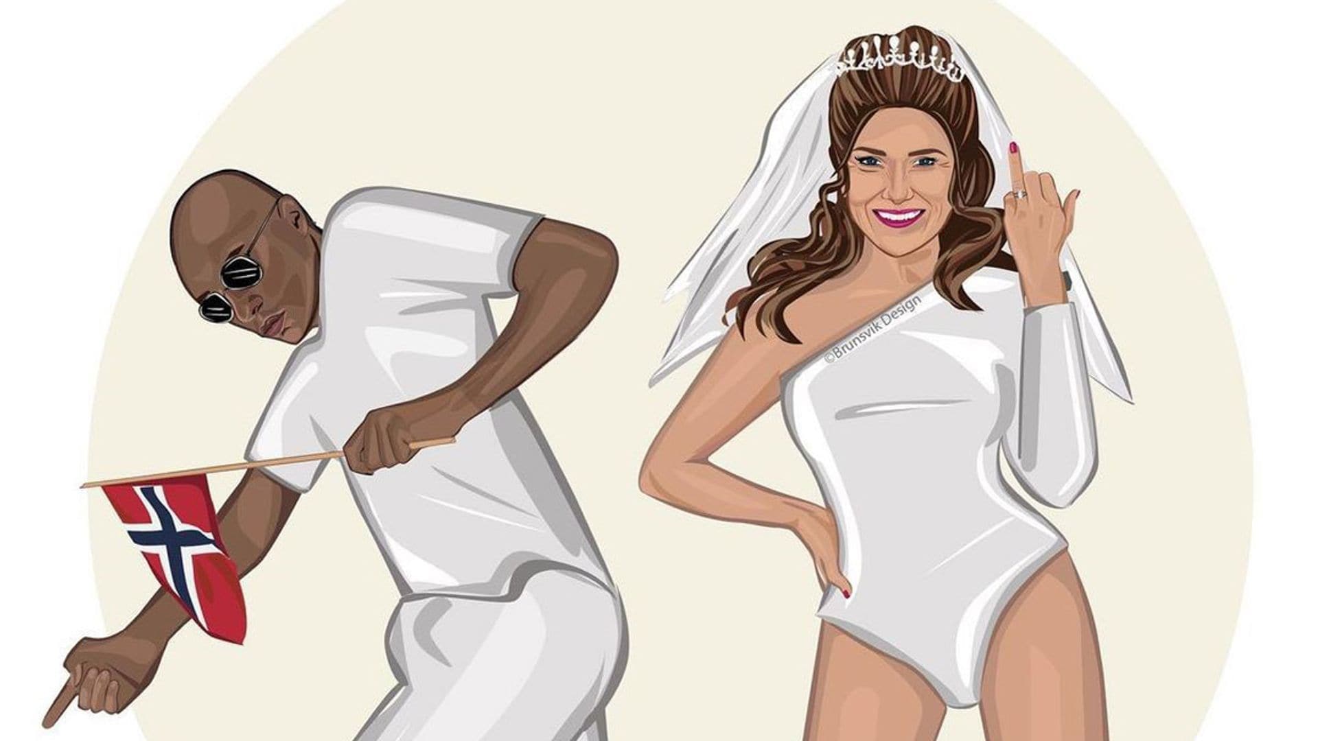 La futura boda de Marta Luisa y Durek Verrett ya inspira al arte en su versión más pop