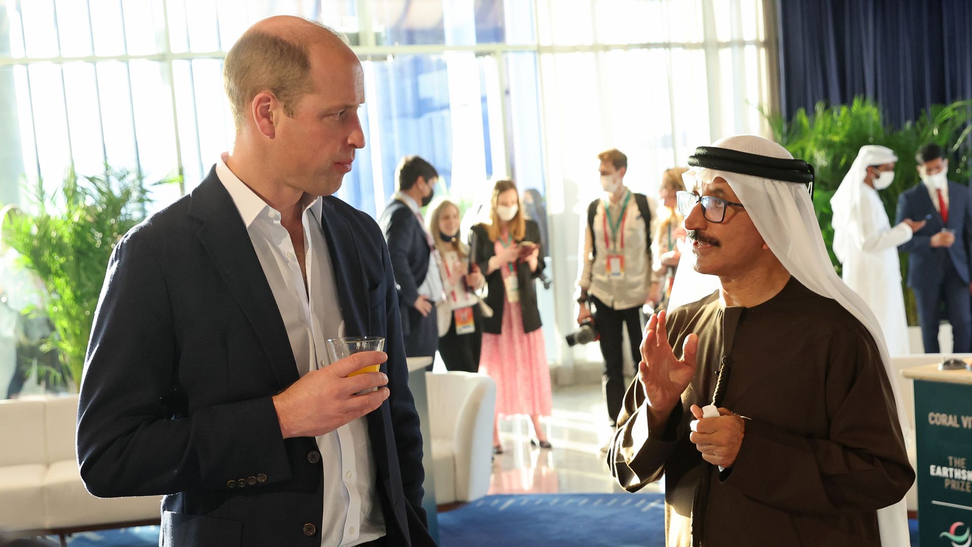 El príncipe Guillermo con el Sultan Ahmed bin Sulayem, durante un evento de The Earthshot Prize en Dubai en 2022