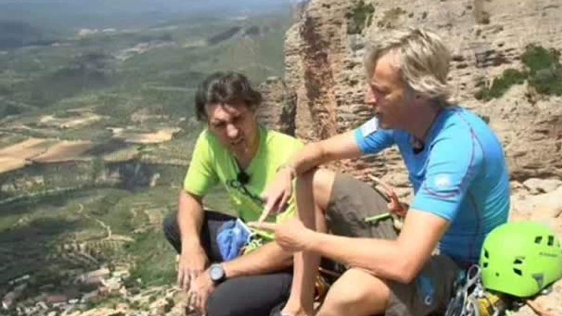 Carlos Suárez con Jesús Calleja