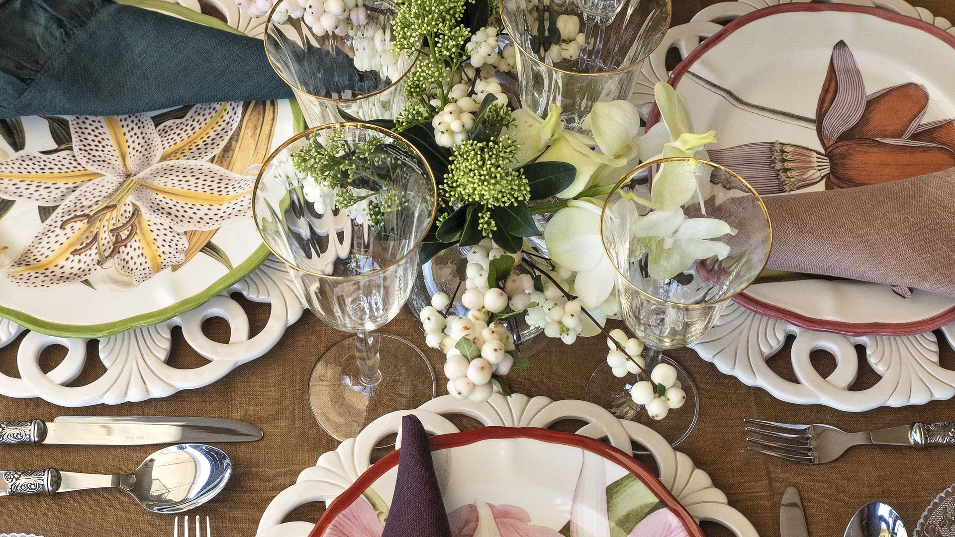 Mesa de boda decoración