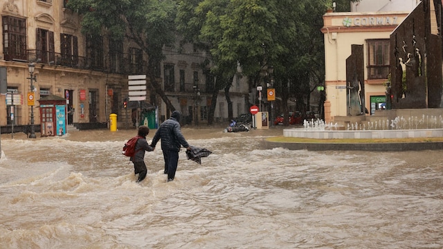 Las imágenes de la DANA a su paso por Jerez, en Cádiz