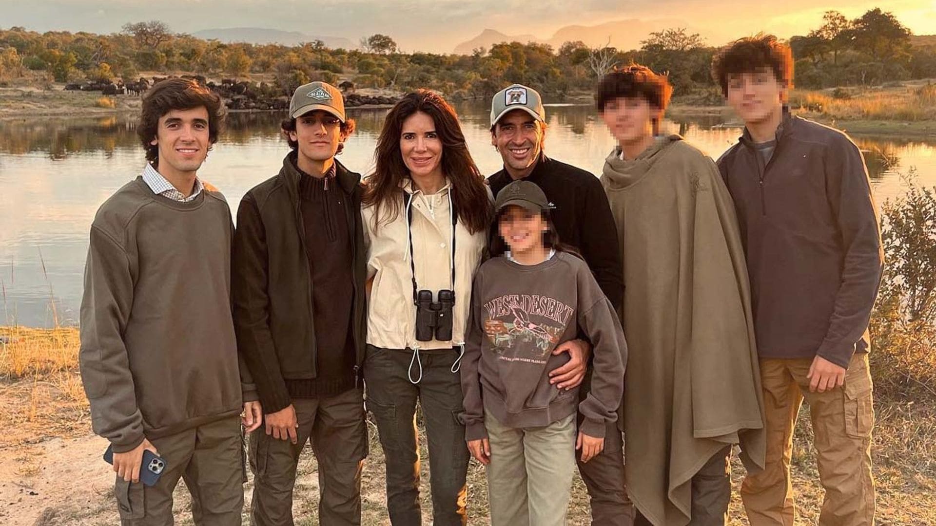 Así son los cinco hijos de Raúl González con quiénes acaba de celebrar su 45 cumpleaños en África