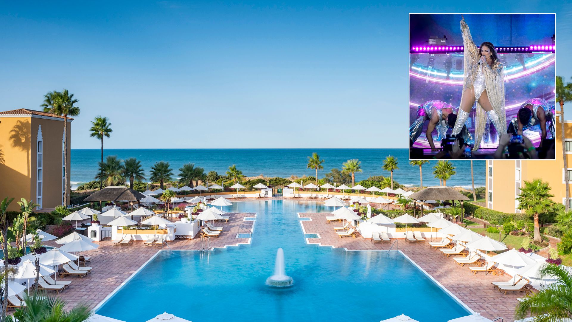 Jennifer López se enamora de Chiclana: así es el lujoso hotel en el que se alojará tras su concierto en Cádiz